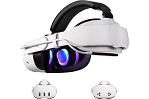 Hurra Head Strap with Battery Compatible with Meta/Oculus Quest 3/ 3S, 10000mAh Fast Charging Detachable Battery Pack Extend 5-7H Playtime, Adjustable Elite Strap Enhanced Support & Balance in VR