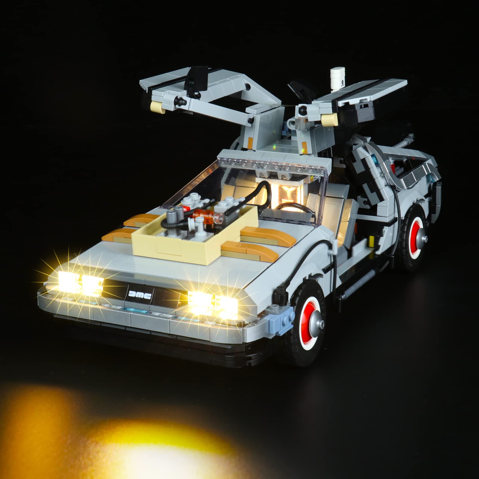 Led Light Set for Lego Back to The Future - Not Include Lego Models, Decoration Light Kit for Lego 10300 Back to The Future Time Machine Time Traveling Car (Standard Version) — image 1