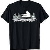 Big Foot Fishing, Cool Fishing Fisherman Bigfoot Sasquatch T-Shirt