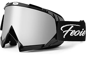 Feoie Dirt Bike Goggles Motocross Goggles Adult ATV Motorcycle Glasses for Windproof Mx Dirtbike Racing Safety Riding Goggles
