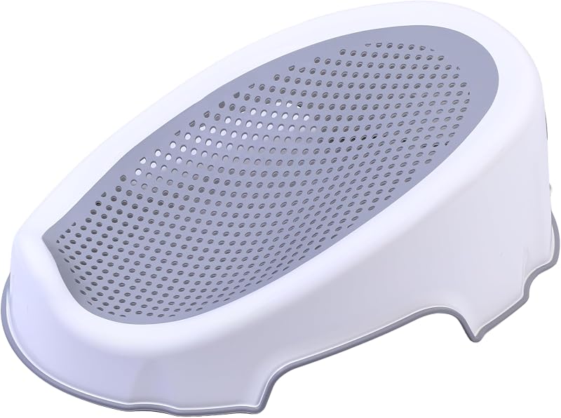 REQUISITE NEEDS Baby Bath Support Non-Slip Infant Bath Seat Grey up to 6 Months