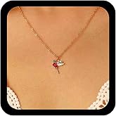 Jugielu Boho Hummingbird Necklace Crystal Bird Pendant Necklace Cz Bird Necklaces Gold Hummingbird Choker Necklaces Animal Lover Jewelry for Women