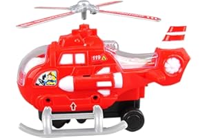 HOODANCOS Electric Helicopter with Bright Lights and Realistic Sound Helicopter Plaything for Boys and