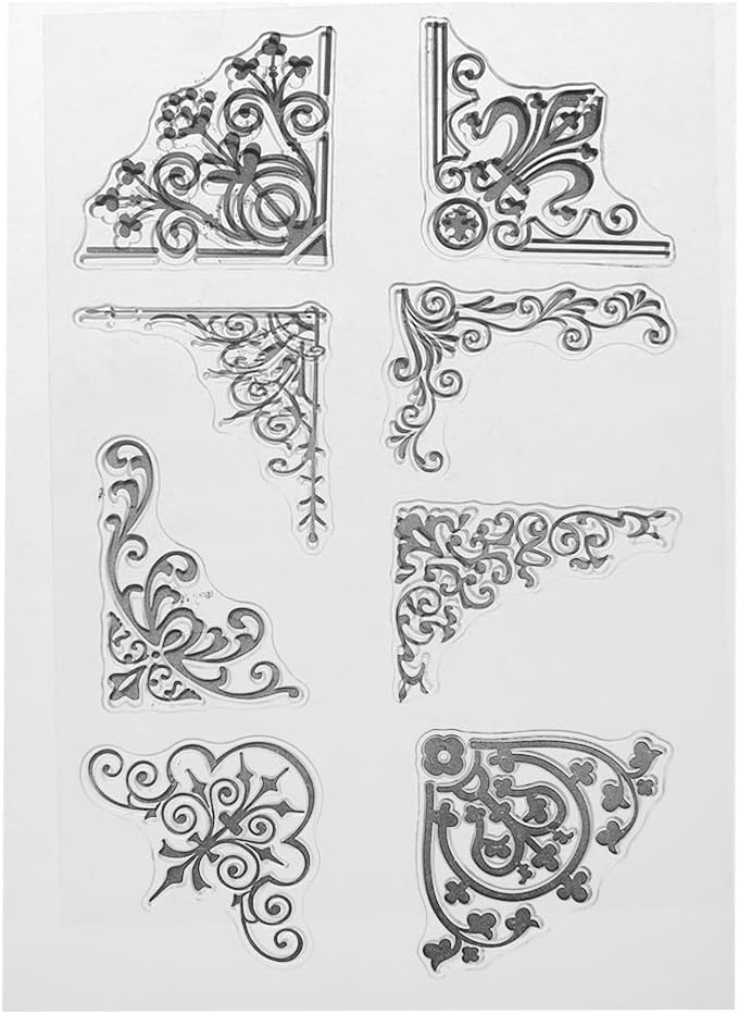 Haayward Corner Silicone Clear Seal Stamp DIY Scrapbooking Embossing Photo Album Decorative Paper Card Craft Art Handmade Gift