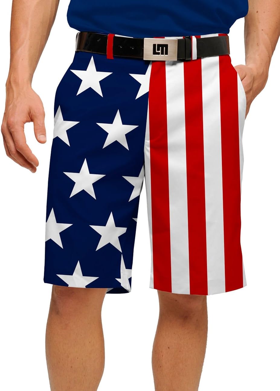 loudmouth american flag shorts