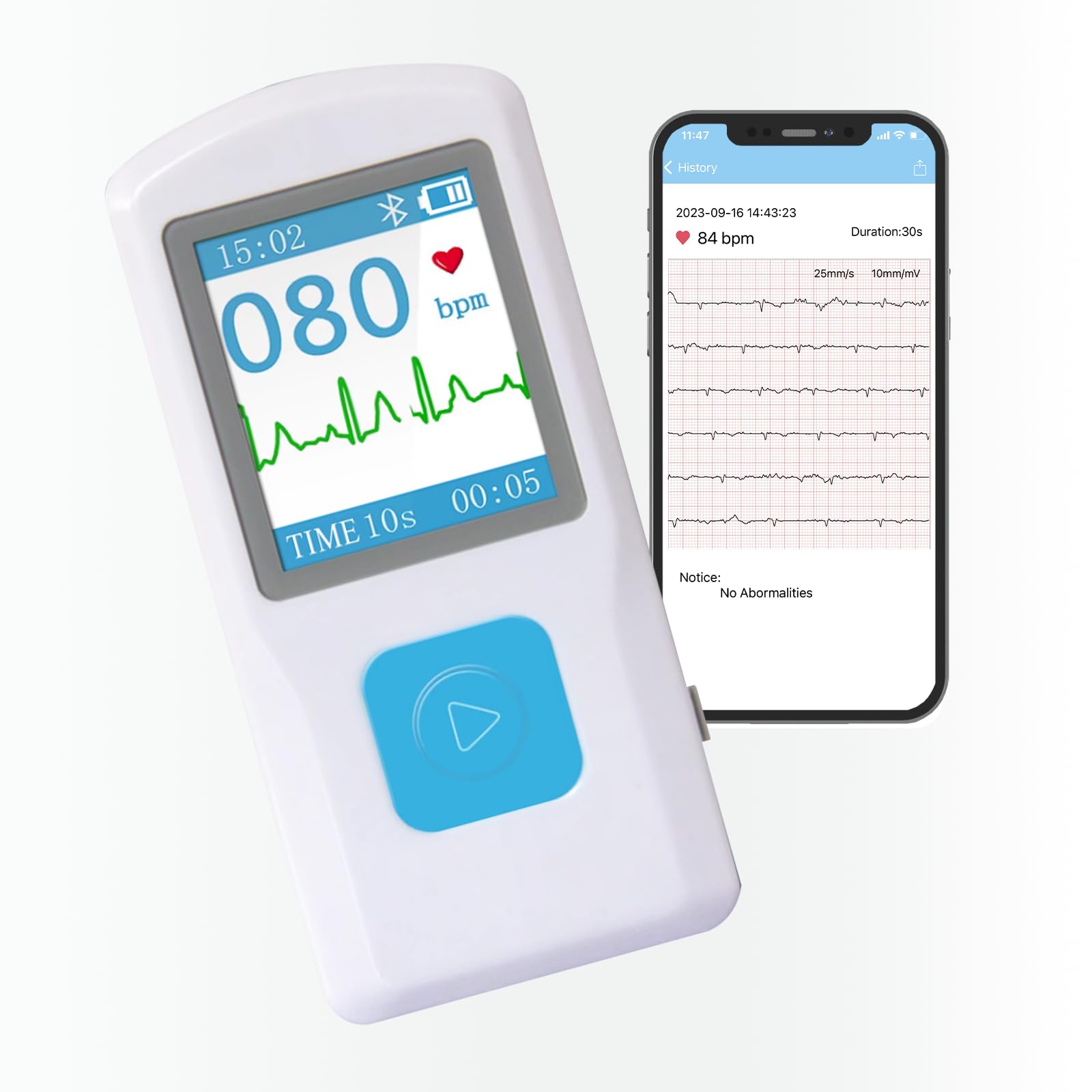 EKG Monitor Device, Personal Heart Rate Monitor