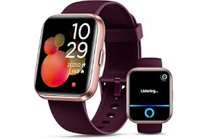 Smart Watches for Women, Smart Watch for Android Phones & iPhone, Fitness Watches for Women with Alexa, Call & Notification Alerts, Tracks Heart Rate/Sleep Smartwatches (Dark Purlple, 1.8 inches)4.2 out of 5 stars 5,502$49.99