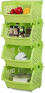 Cesta apilable, Canasta de frutas de múltiples capas para la cocina