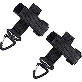 Nylon Gloves Holder With Keychain Carabiner Tactical Gloves Climbing Rope Storage Buckle For 2" Duty Belt (Gloves Not Include