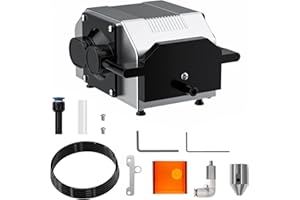 PRYMOL Air Assist for D1 and D1 Pro Laser Engraver, Laser Air Assist Pump with 30 L/min Airflow for Laser Cutter, Rapid Laser Cutting and Engraving, Reduce Scorch with Low Noise Low Vibration