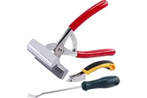 Tanstic 3Pcs Heavy Duty Canvas Stretcher Pliers Set, Staple Remover and Tack Puller Tool, Professional Stretcher Pliers Tool with Spring Return Handle for Stretching Canvas Clamp Art Oil Painting