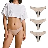 SHARICCA Women Postpartum Period Thongs 4 Layers Leakproof Underwear Panties for teen ladies Multipack