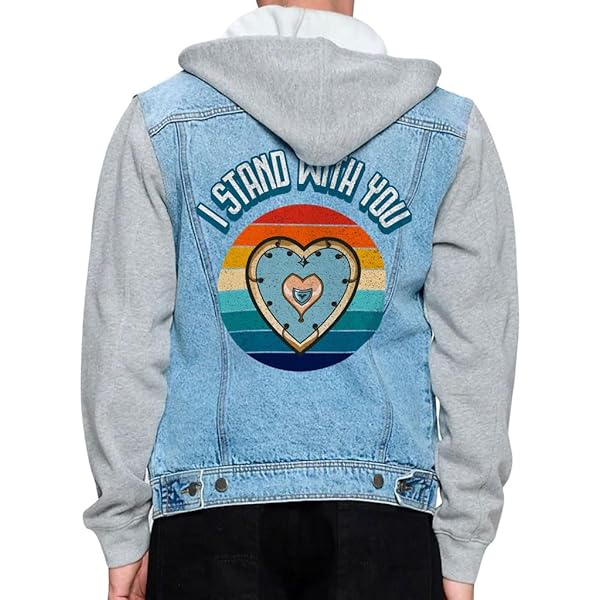 Amazon.com: Dark Clouds Into Sunshine Men's Denim Jacket with