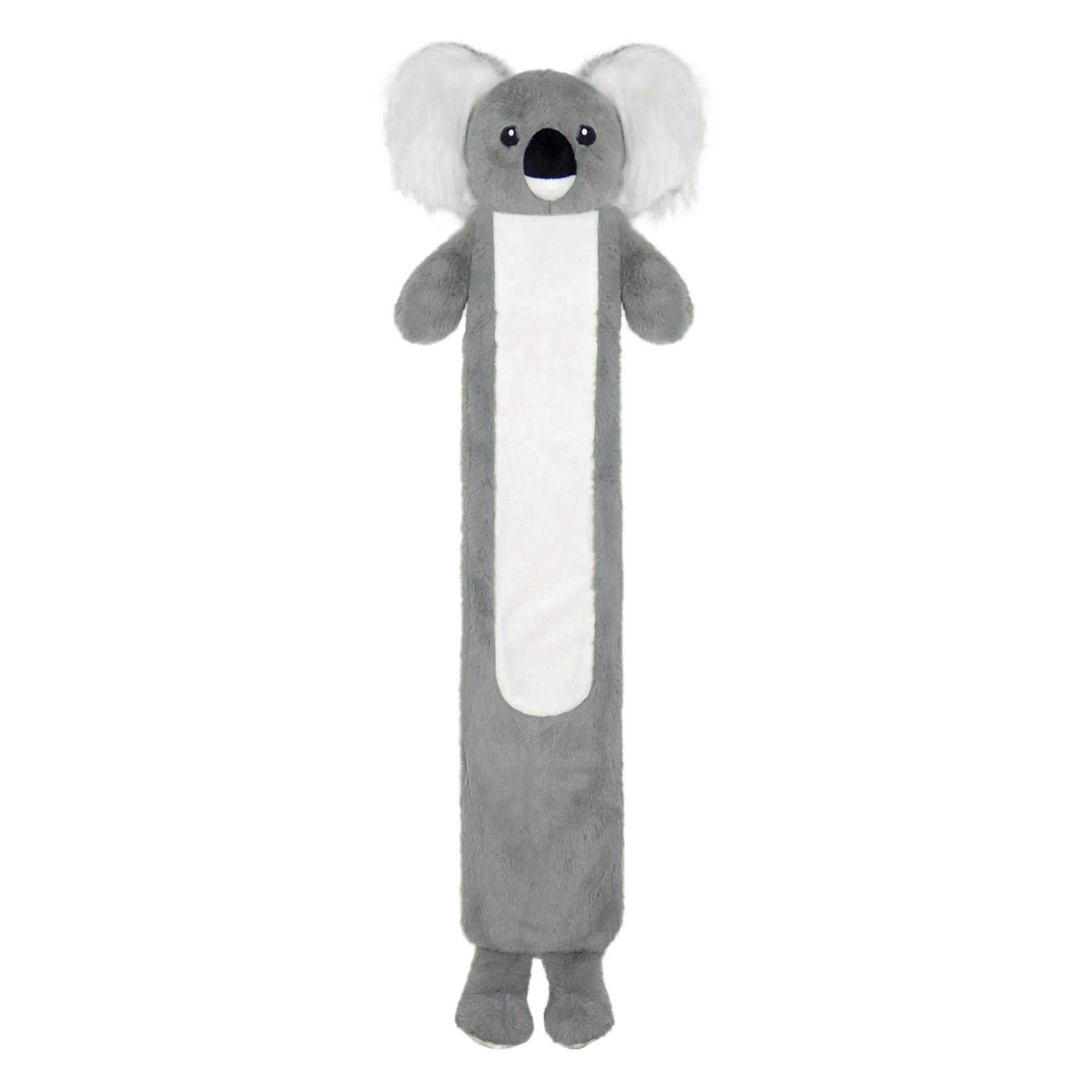 Olivia Rocco Extra Long Hot Water Bottle with Super Soft Unicorn Pug Cover 72 cm Thermotherapy 2L Pure Natural Rubber Winter Gift, Koala