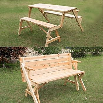 Amazon.com : Merry Garden Kids Wooden Picnic Bench 