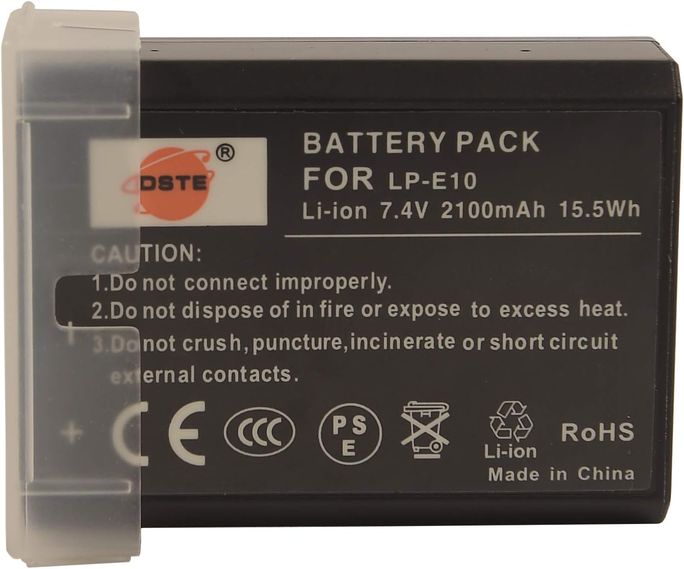 DSTE® 2x LP-E10 Rechargeable Li-ion Battery + DC117U Travel and Car Charger Adapter for Canon EOS 1100D, EOS 1200D - Image 3