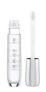 essence | 3-Pack Shine Shine Shine Lipgloss, Clear | High-Shine, Lightweight & Moisturizing Vegan Formula | Gluten Free & Paraben Free | Cruelty Free