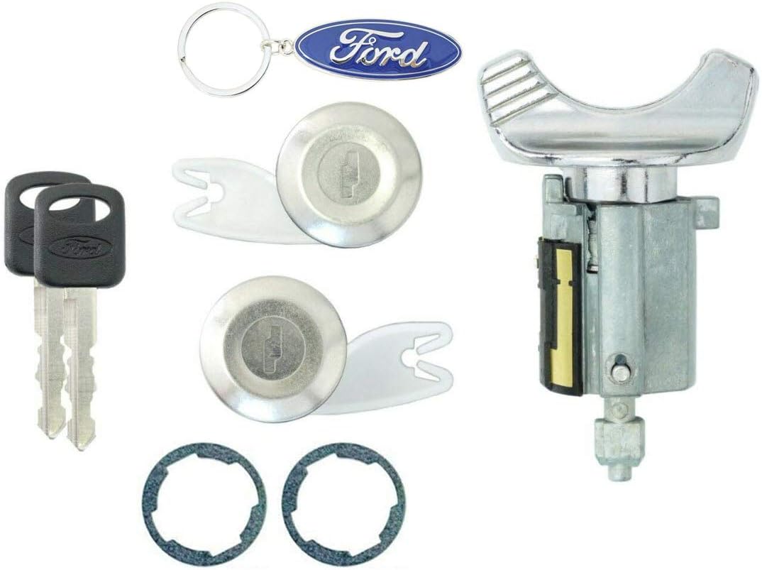Ford 199295 F150, F250 Pick Up Ignition & Door Lock Cylinders with 2 Keys, Lock Cylinders
