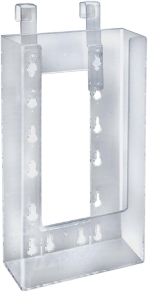 ClipLock 1/3rd A4 Trifold Leaflet Holder with Car Window Hanging Clip - Clear (Pack of 8)