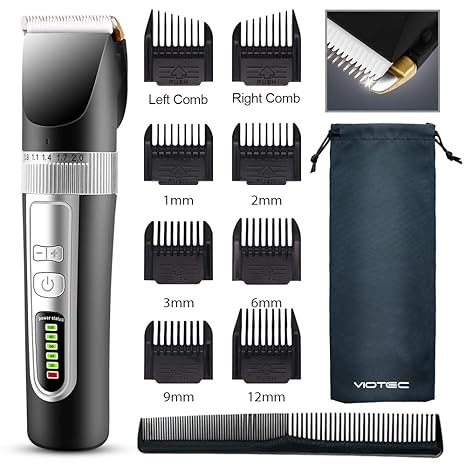 Moulei Professional Hair Clippers Rechargeable Cordless Clippers