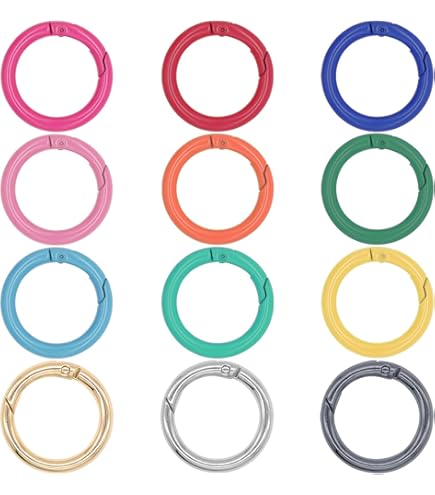 Uxcell 32-Pack Zinc Alloy Opening O-Ring Buckles – For DIY Keyrings, Bags, Straps & Crafts - View #9