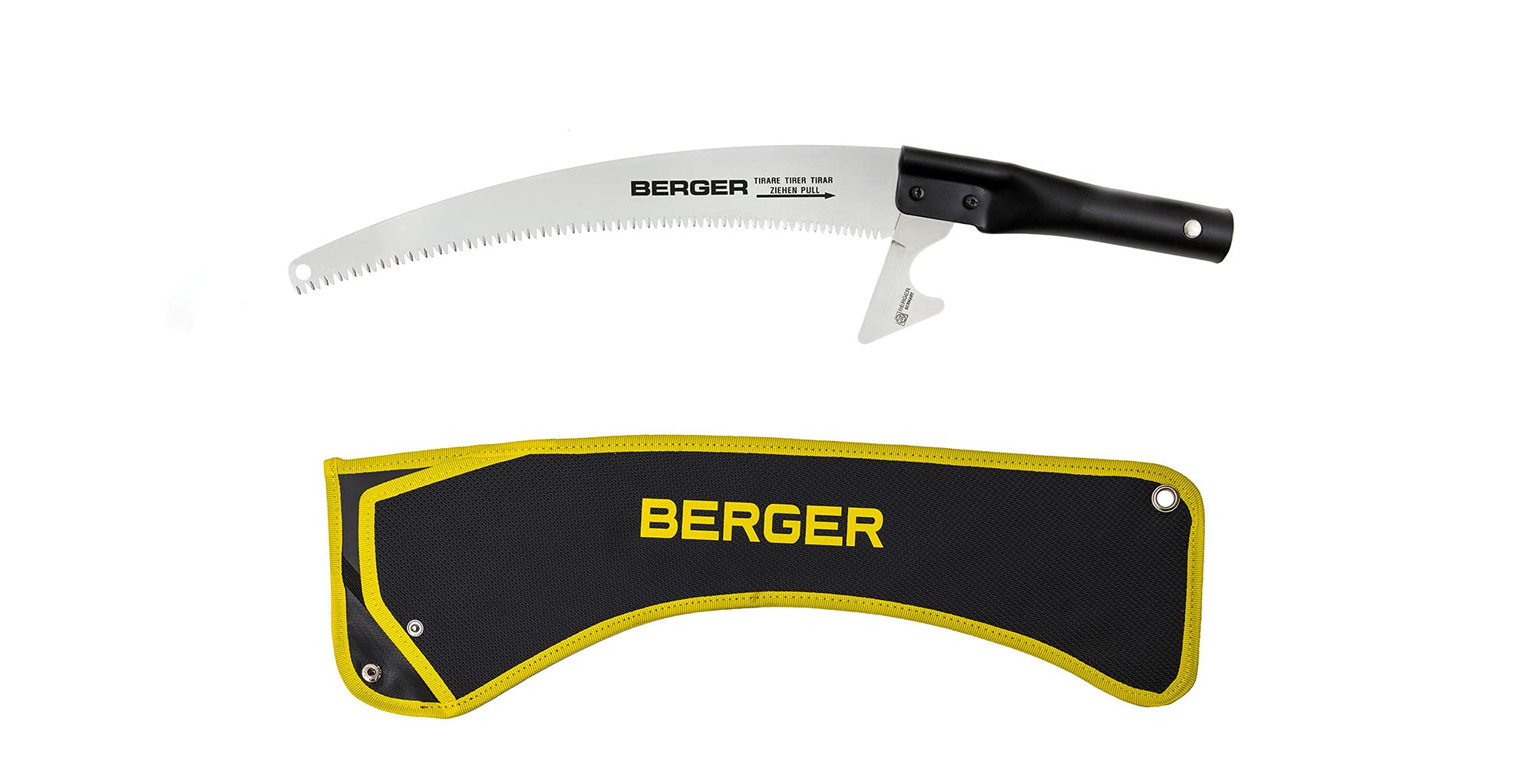 Berger ArboRapid Set 63913 Pole Saw, Length: 33 cm Saw Attachment for Telescopic Poles for Branches Including Saw Sheath