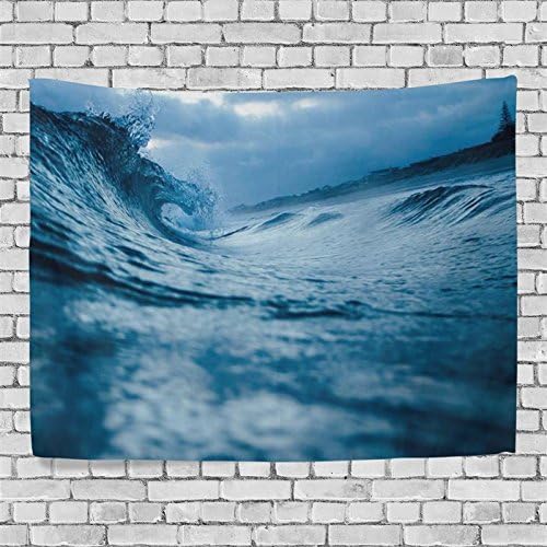 Artpanda Beautiful Ocean Wave Tapestry Storm Landscape Wall Hanging Art for Couches Dorm Room Home Decor 60 X 40 Inch