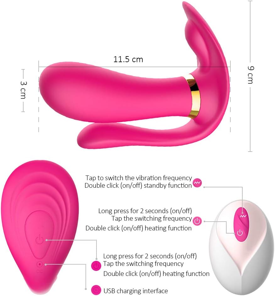 Heating Vibrantion Adullt Funny Toys Remote Wearable Butterfly Vibrant Toy Women Stimulate Underwear Vibranting Dido Wireless Panties Wonderful Gift Christmas Cosplay