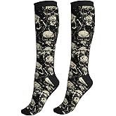 aipoase Compression Socks Knee High Circulation Support Socks For Women Men Athletic Running Hiking Cycling