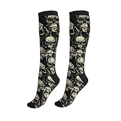 aipoase Skull Compression Socks Knee High