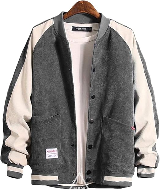 Ellteメンズ デニム ジャケット 長袖 切り替え ワークブルゾン 春服 カウボーイ スカジャン おしゃれ 着痩せ ジージャン 立ち襟 快適 韓国風 コート ジャケット 通販 Amazon