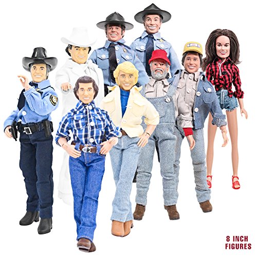 Complete Set of 9 Dukes of Hazzard 8 Inch Action Figures: Series 1 & 2 (Loose)