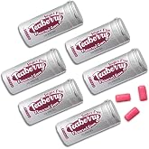 SUGAR FREE Chewing Gum - Pack of 6 - Teaberry - 20 Piece Resealable Tubes