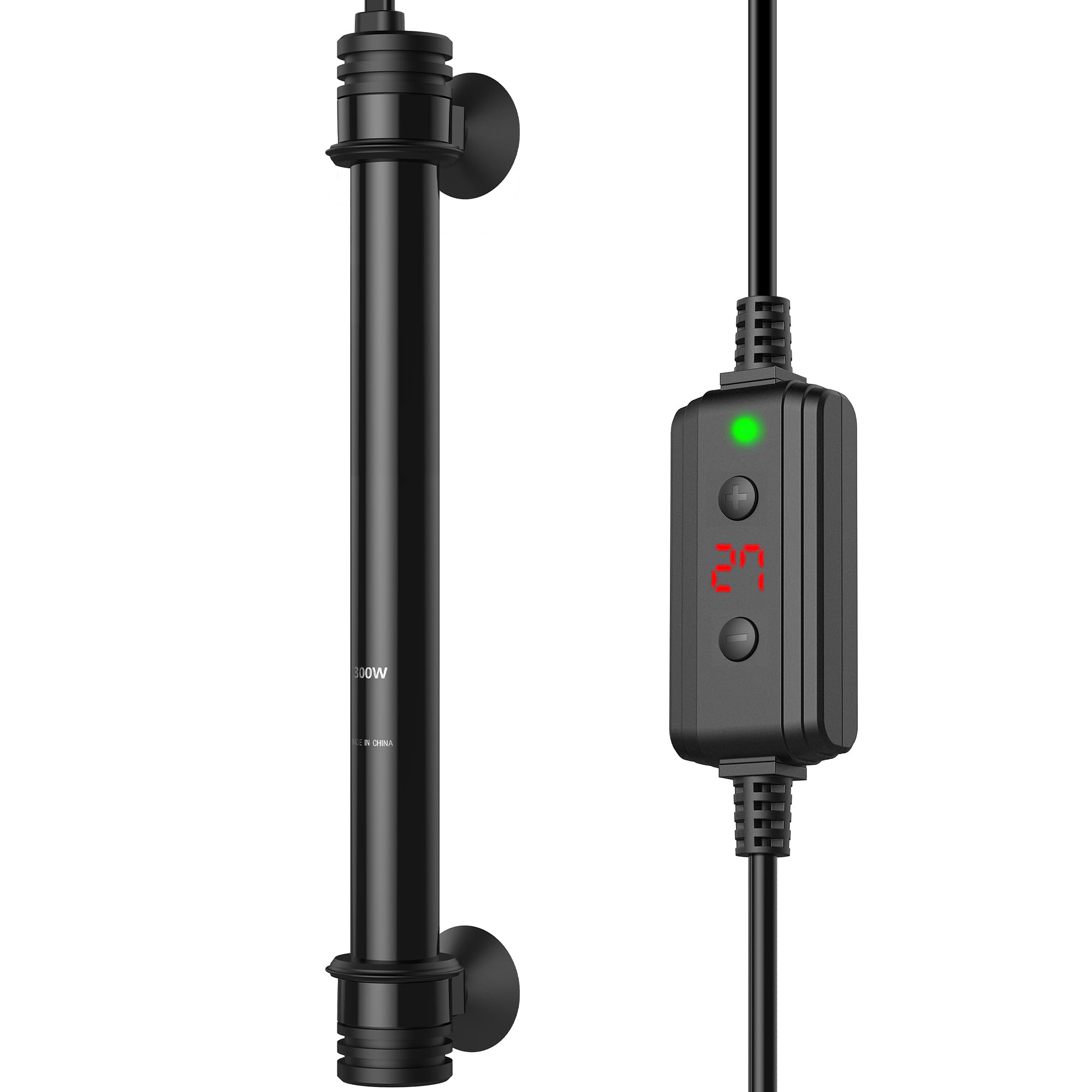 NICREW Fish Tank Heater, Submersible Aquarium Heater with External Temperature Controller, for Fish Tanks up to 250 Liters, 300W