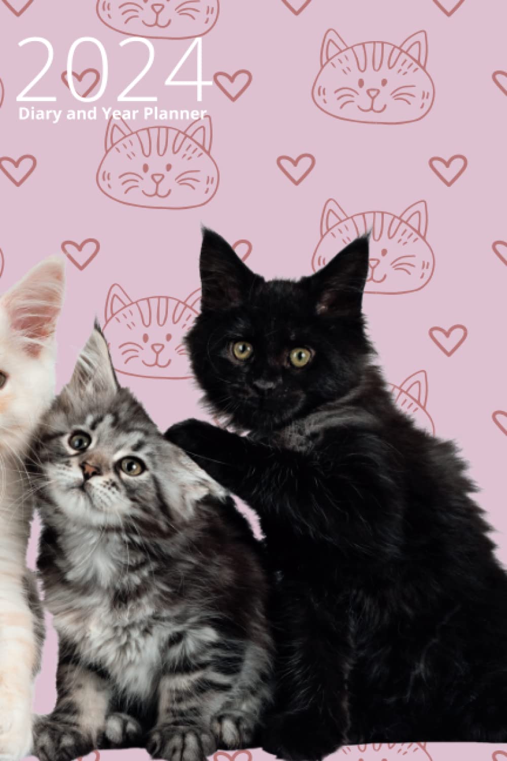 2024 Maine Coon cat diary and year planner