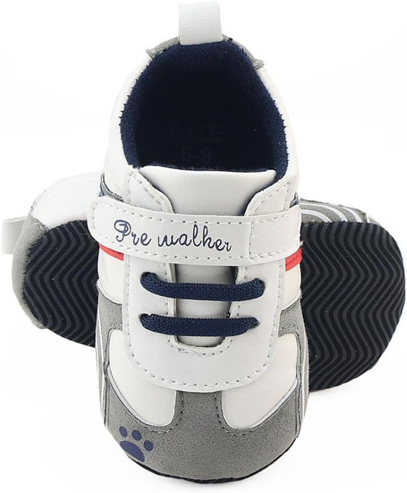 Janlyยฎ Shoes, Baby First Walker for 0-12 Months Boys Girls Anti-Slip Sneakers Infant Newborn Sports Crib Shoes