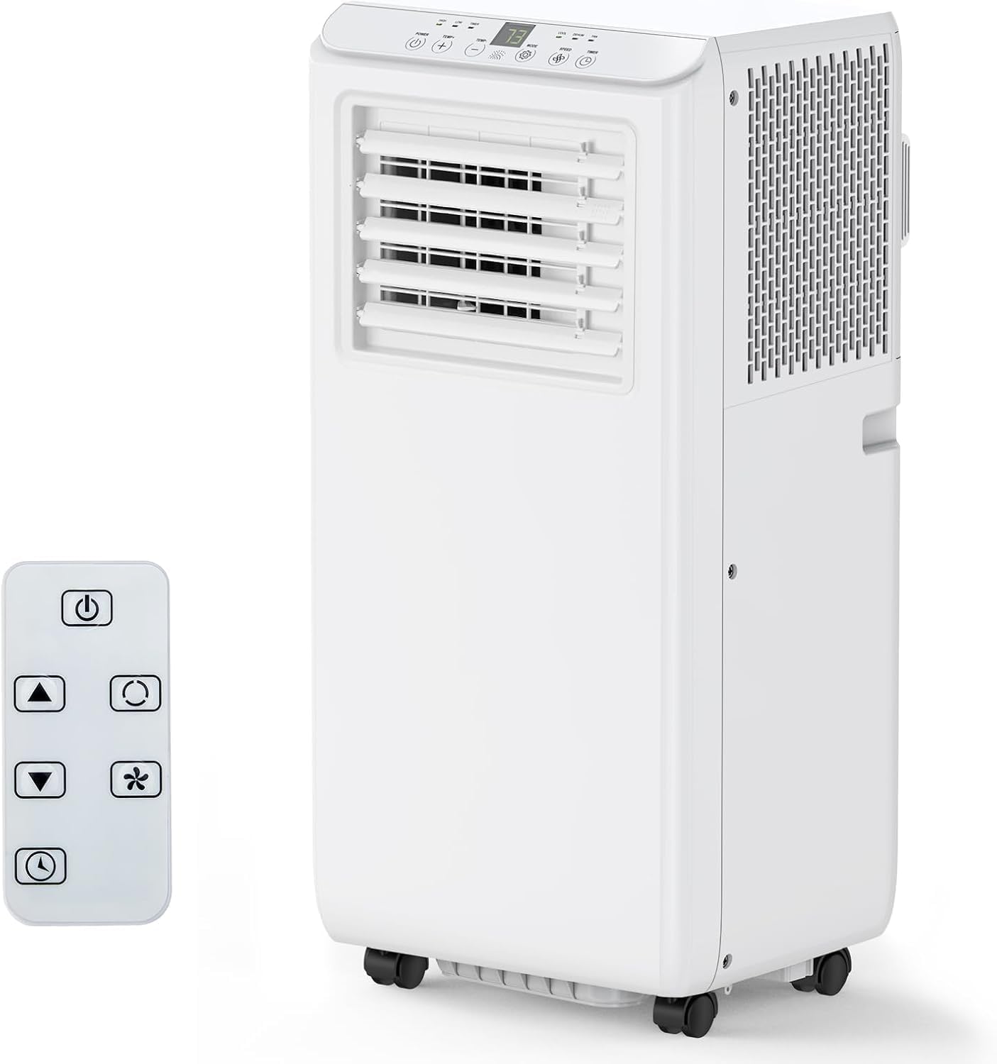 8000 BTU 3-in-1 Portable Air Conditioner with Remote Control-White