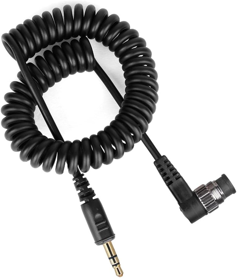 Retractable 3.5mm Camera Shutter Connecting Cable Wireless Flash Trigger Cord for Nikon D800s D700 D300s D2s D200 D4 N90S F5 F6 F100 F90 F90X DSLR Camera