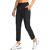 Soothfeel Women's Pants with 4 Pockets 7/8 Stretch High Waisted Sweatpants Travel Athletic Work Golf Pants for Women