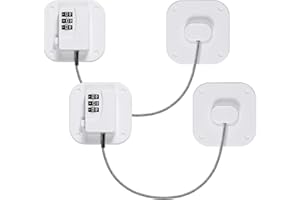 Maveek 2 Pack Child Safety Cabinet Lock Refrigerator Lock Fridge Door Lock Freezer Lock Window Lock with Dial Code Digit Pass