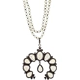 Turquoise Y-shaped Necklace for Women, Western Bohemian Style Jewelry Gift, Western Turquoise Pendant Necklaces Jewelry for Women Trendy