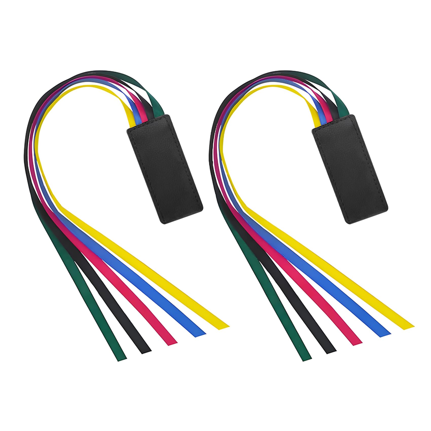 Photo 1 of 2 Pcs Bible Bookmark, Colorful Ribbon Bookmark, Artificial Leather Bible Ribbons Bookmarks, Page Markers with 5 Ribbons Colors for Books Novel Bible, Reading Lovers Students Teachers, Black