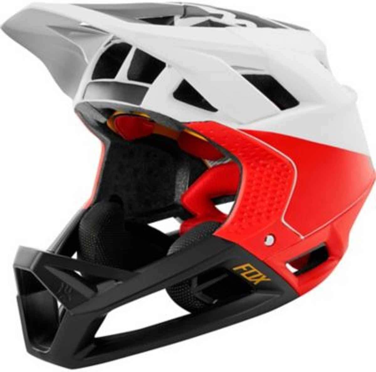 HELMET FOX PROFRAME PISTOL WHITE/BLACK/RED S