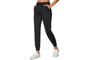 CRZ YOGA 4-Way Stretch Workout Joggers for Women 28" - Casual Travel Pants Lounge Athletic Joggers with Pockets