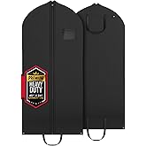 Heavy Duty Travel Garment Bag for Hanging Clothes, Suits, Dresses, Fur Coats & Dress Shirts - Suit Bag for Men - Storage Dress Bags for Women - Carry Handle Garment Bags for Travel 24"x45"