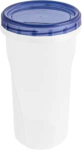 PLASTICPRO 48 Oz Twist Top Deli Containers - Clear Bottom, Purple Lids, Reusable Food Storage, 4-Pack - View #11