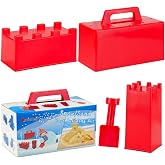 BeneFine Snow Fort Building Block,Snow Brick Maker, Sand Castle Mold,Beach and Snow Toy Brick Form for Kids,Outdoor Winter and Summer Fun Toys（4PCS）