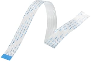 MECCANIXITY Flexible Flat Cable Extension Ribbon Cables 14 Pins 1.0mm Pitch 300mm for 3D Printer, DIY, Camera, Screen and DVD