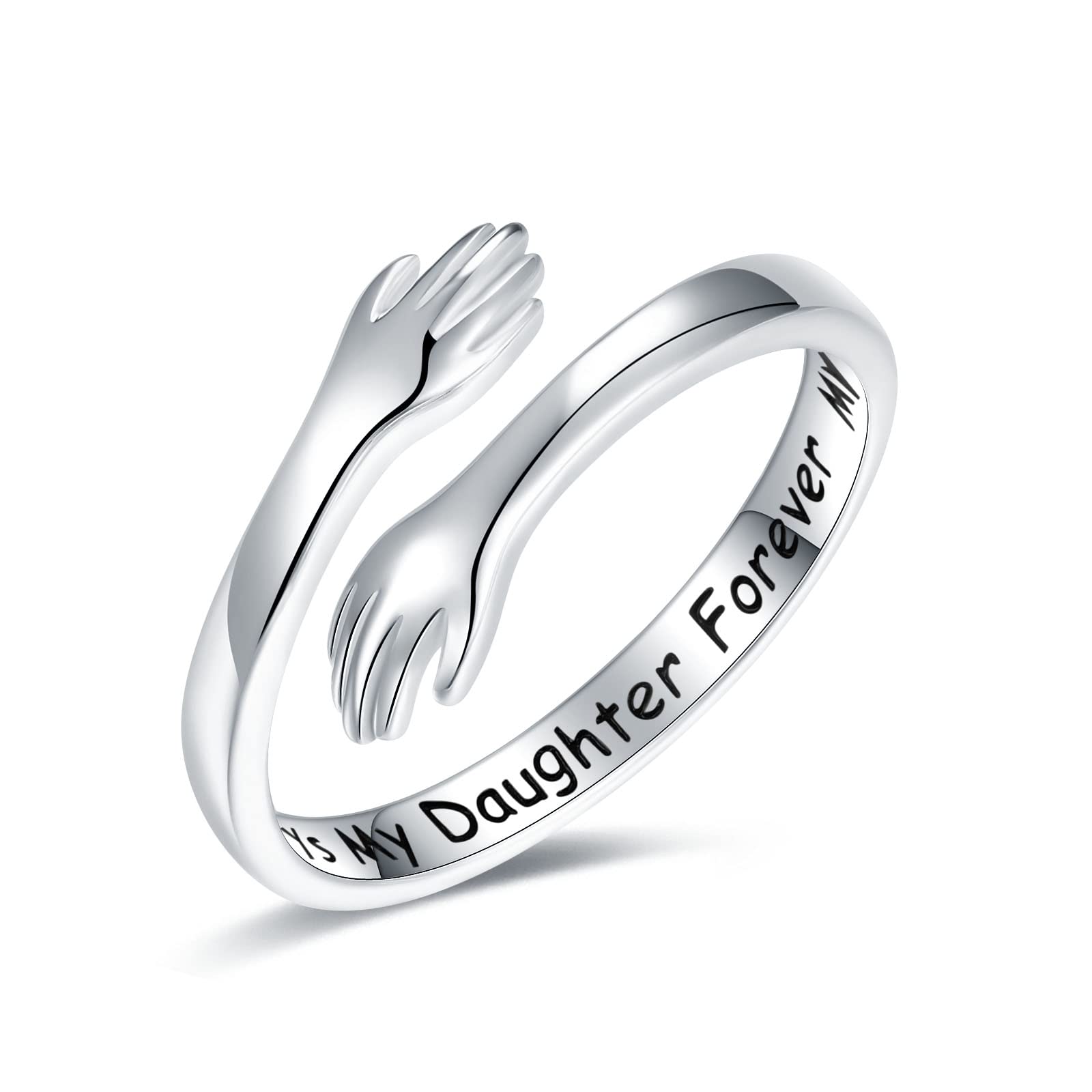 STROLLGIRL 925 Sterling Silver Daughter Ring Always my daughter