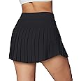 Ewedoos Pleated Tennis Skirts for Women Athletic Skirt with Shorts Underneath Skorts for Woman with Pockets for Golf